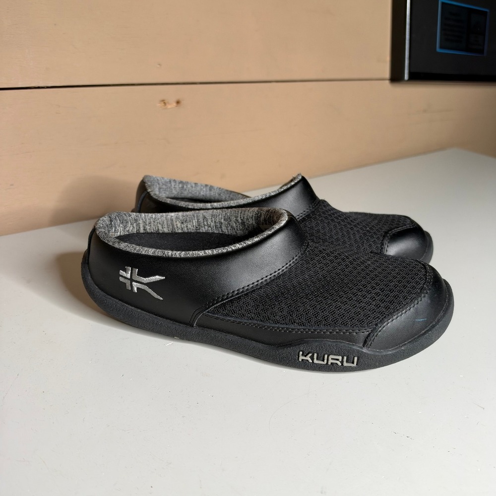 Kuru Draft Womens 6 Black Mesh Slip On Clogs Comfort Orthopedic Shoes 20011260